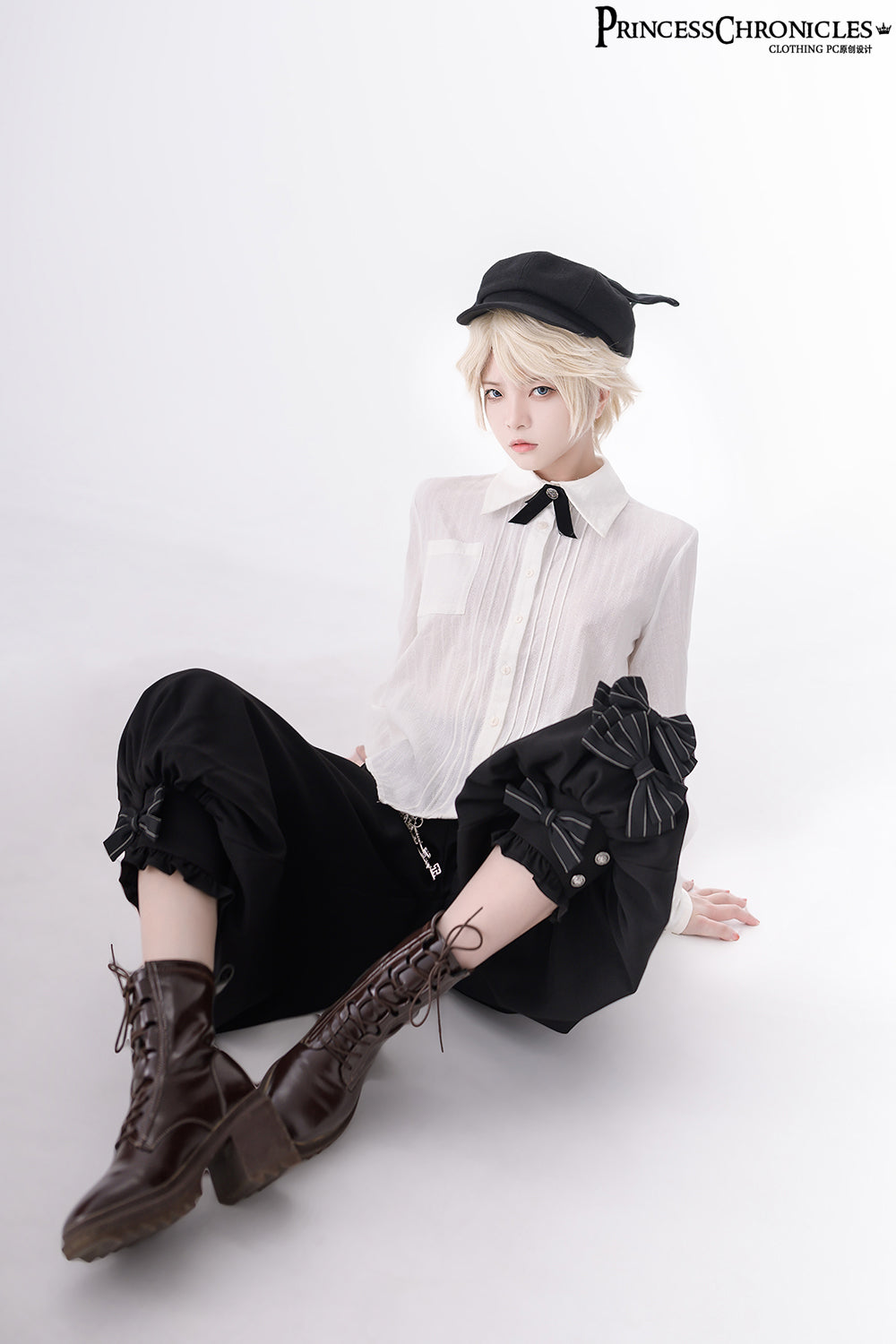 Princess Chronicles - Secret Morning News - Vintage Ouji Lolita Vest Blouse Bloomers