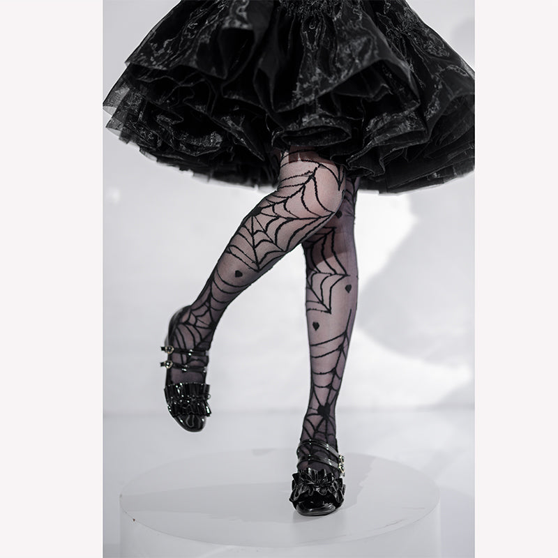 Roji roji - Gothic Lolita Glass Yarn Knee Socks