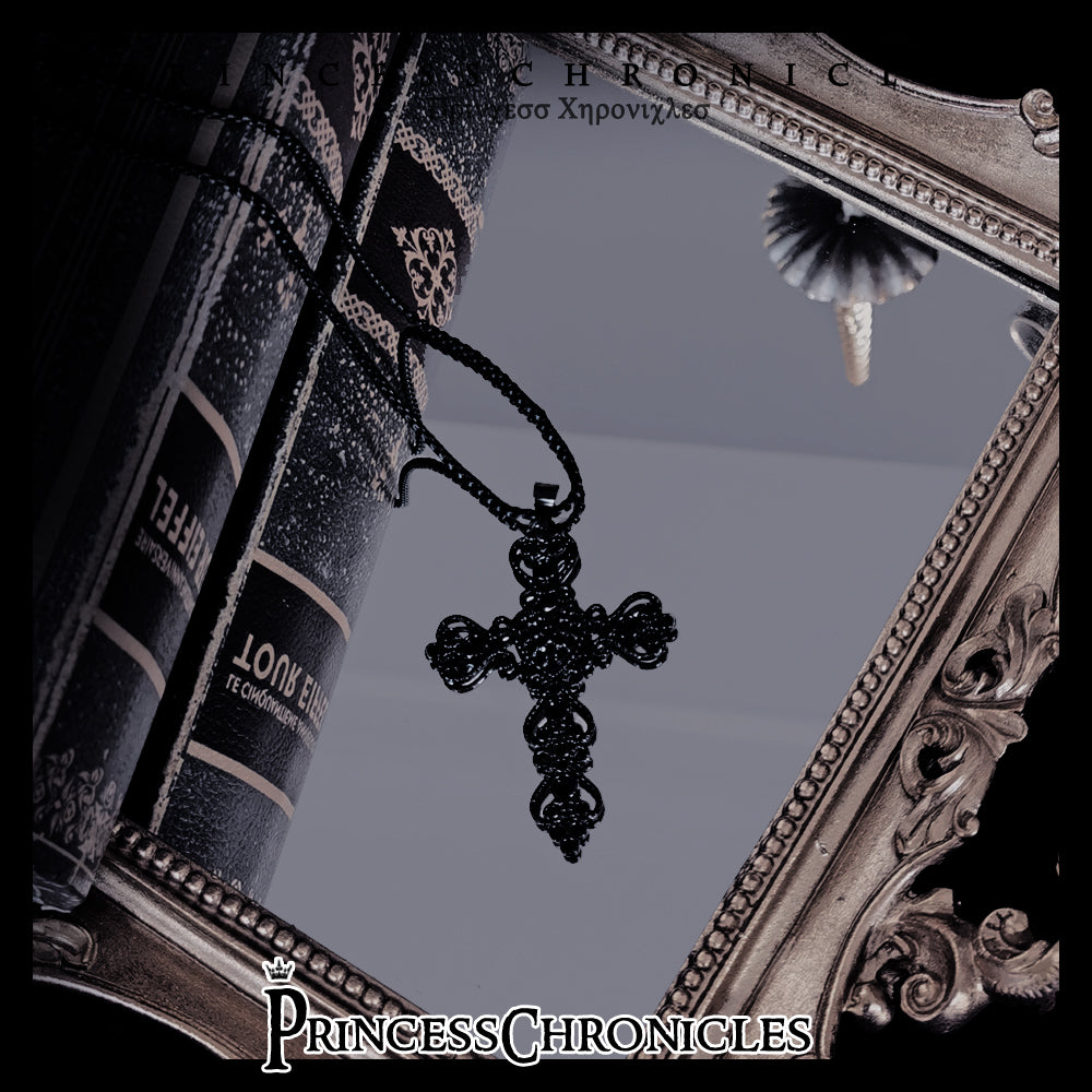 Princess Chronicles - Floating Phantom - Cross Necklace black B version necklace