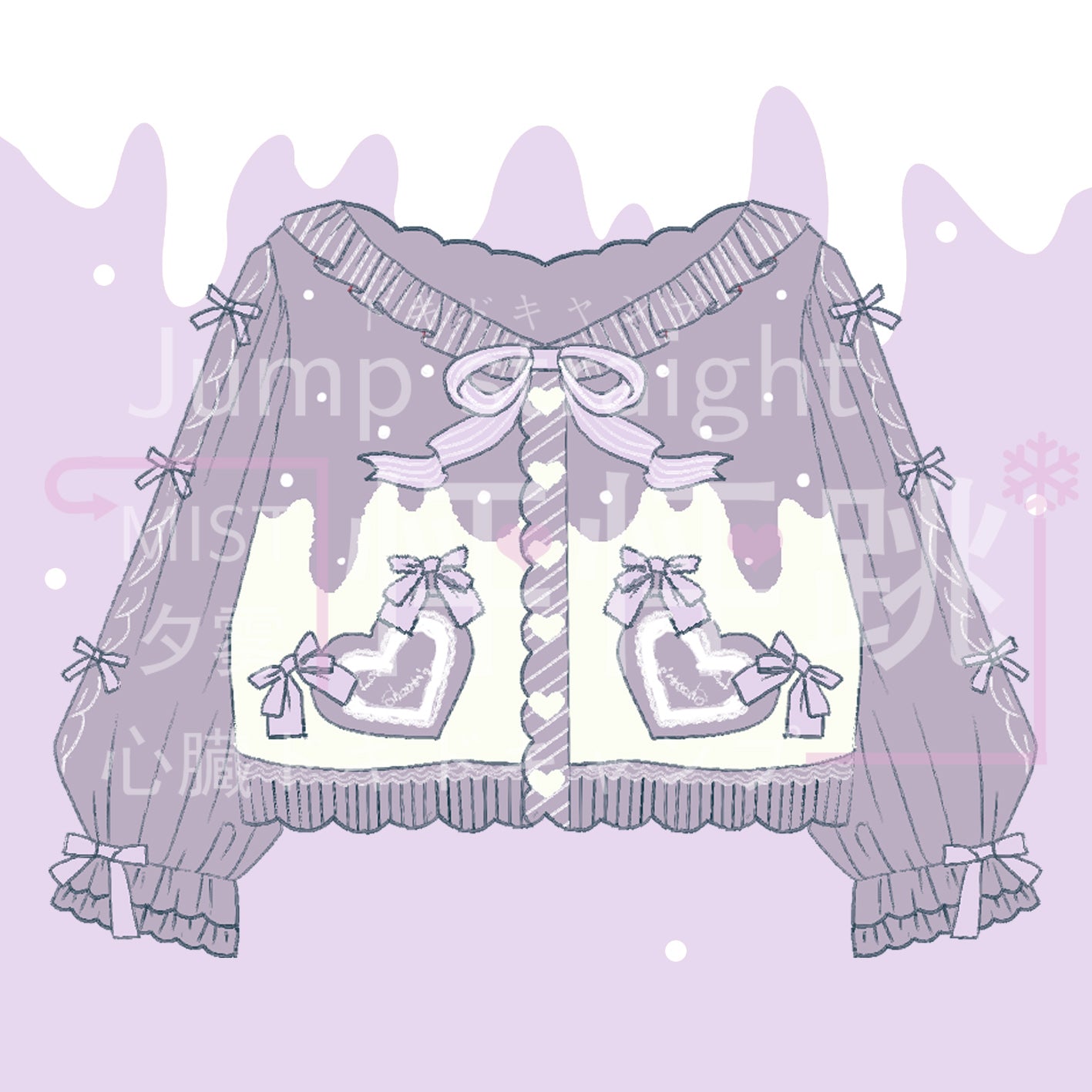 MIST~Beating Heart~Sweet Lolita Thick Sweater Coat Puff Sleeve 9908:115114