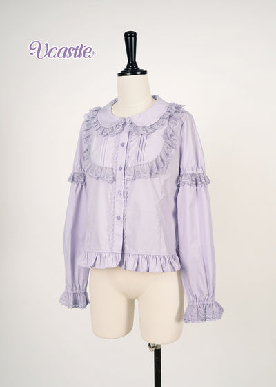 (Buyforme)Vcastle~Fondant Horse~Blue Doll Collar Lolita Shirt   