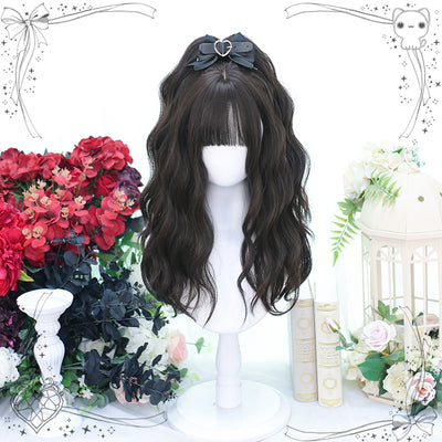 Dalao Home~Lolita Long Curly Wig black-tea  