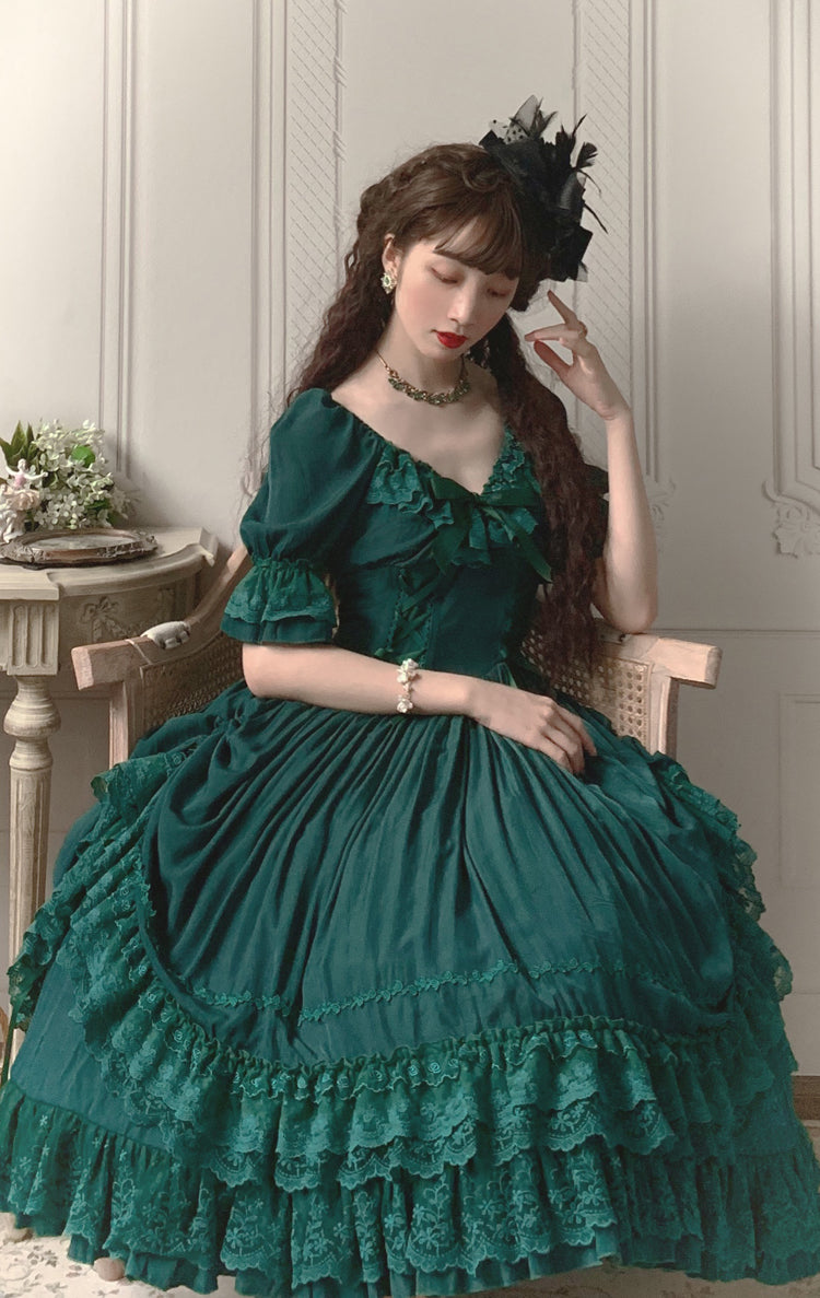 Sweet Wood - CLA Vintage French Lolita OP Dress 3802:20807
