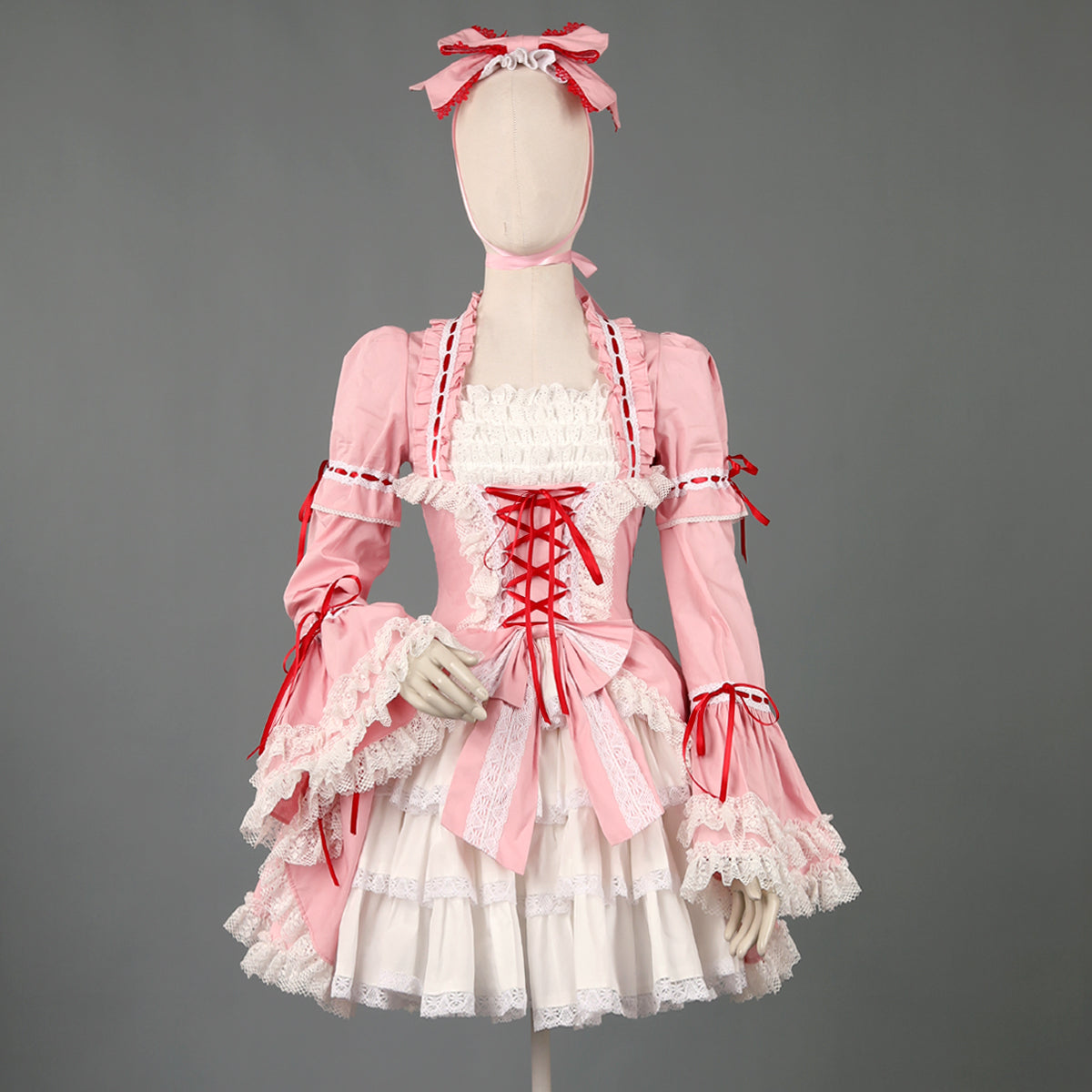 Lace Garden - Maiden Berry - Classic Pink Lolita OP Dress XS