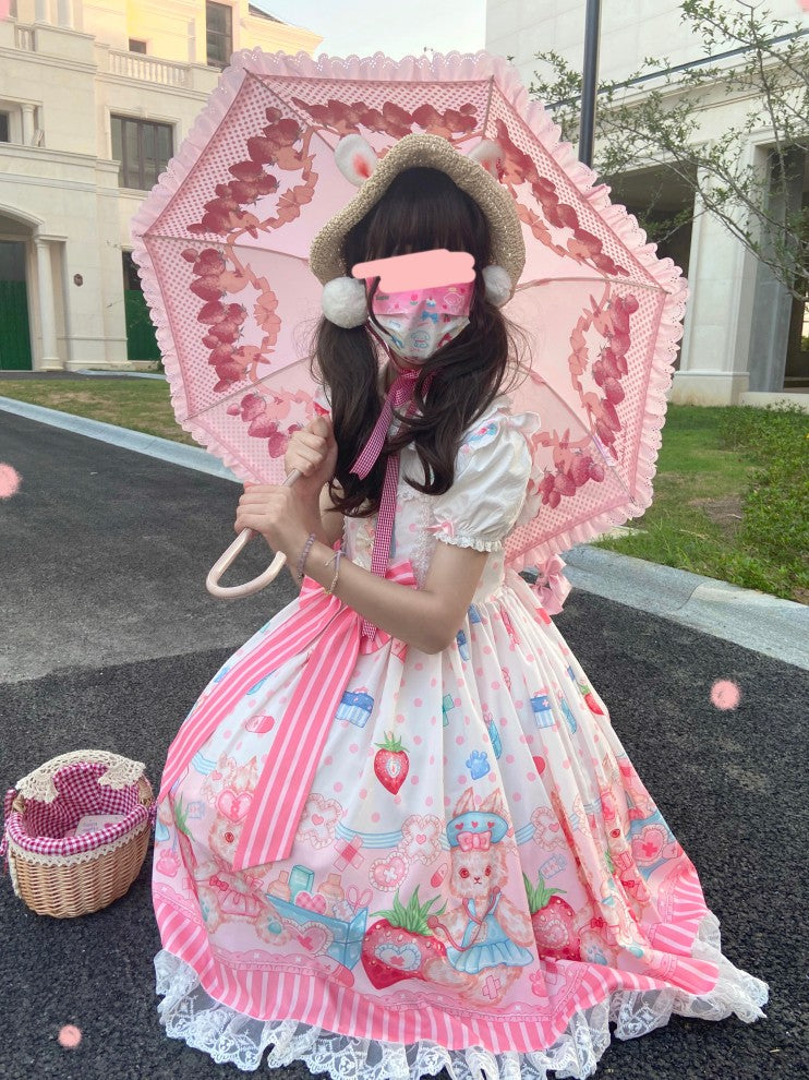 Night Never Sleeps - Kawaii Lolita Printed JSK Dress