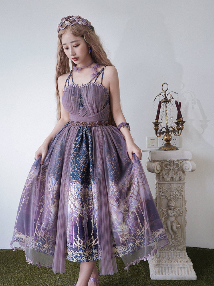 (Buy for me) FunCcino~Dense Forest Corridor~Elegant Lolita Jumper Dress 7582:83978