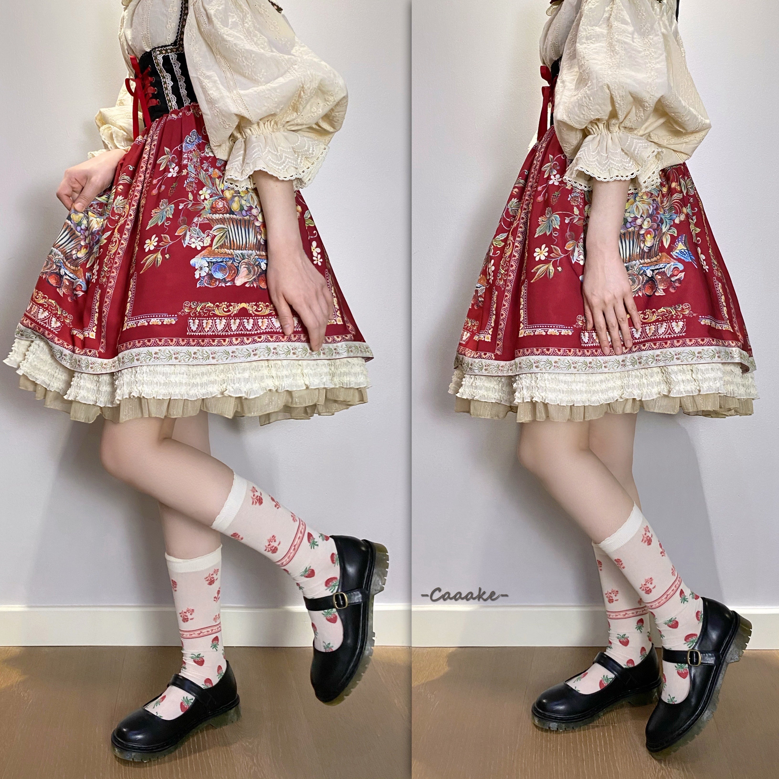 Miss Point~Praise of Abundance~Bavarian Velvet Lolita Jumper Dress 3696:22433