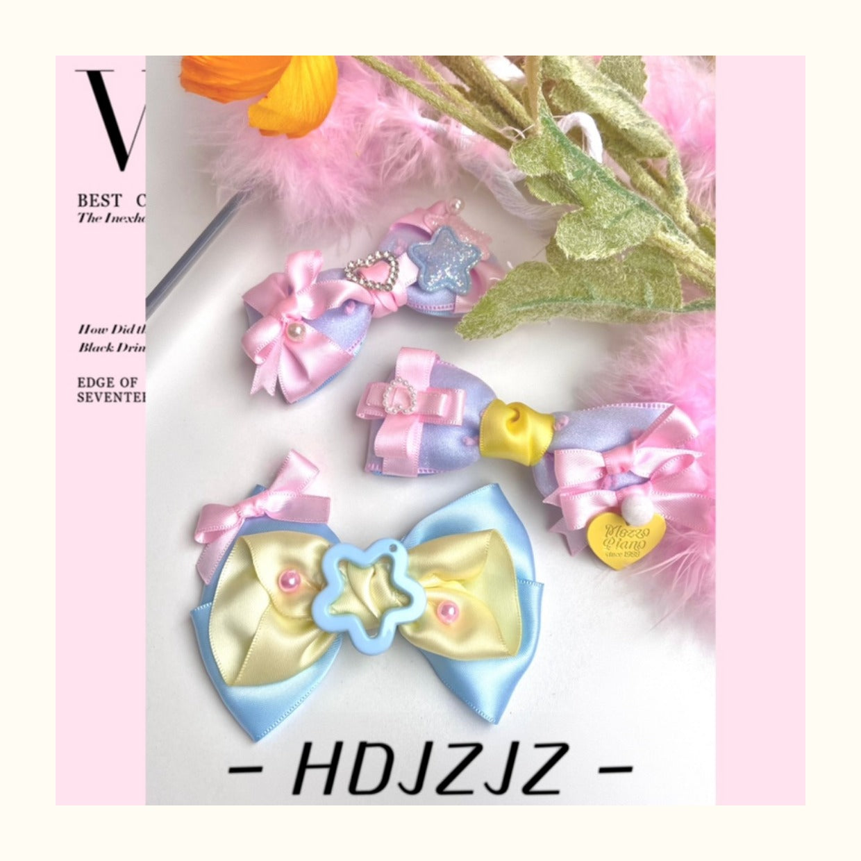 Bow Terminator - Sweet Lolita Headwear Handmade Hairpin