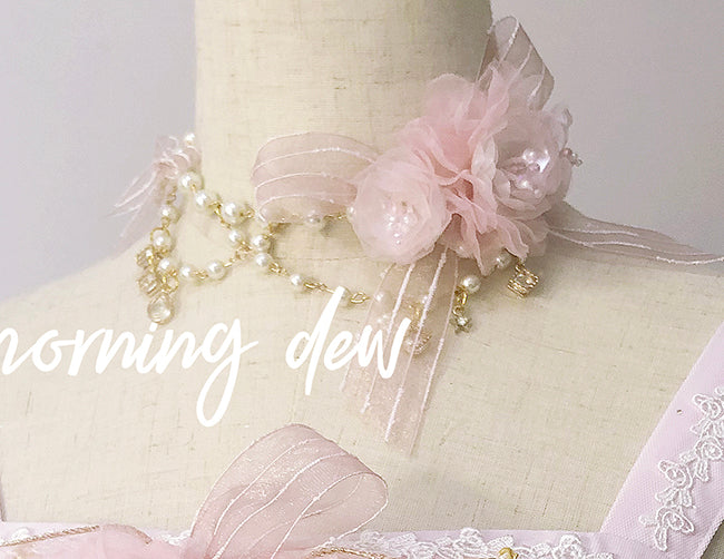 (Buyforme)Dawn and Morning~Flower Wedding Lolita Accessories Headdress Set (necklace) 7812:87216