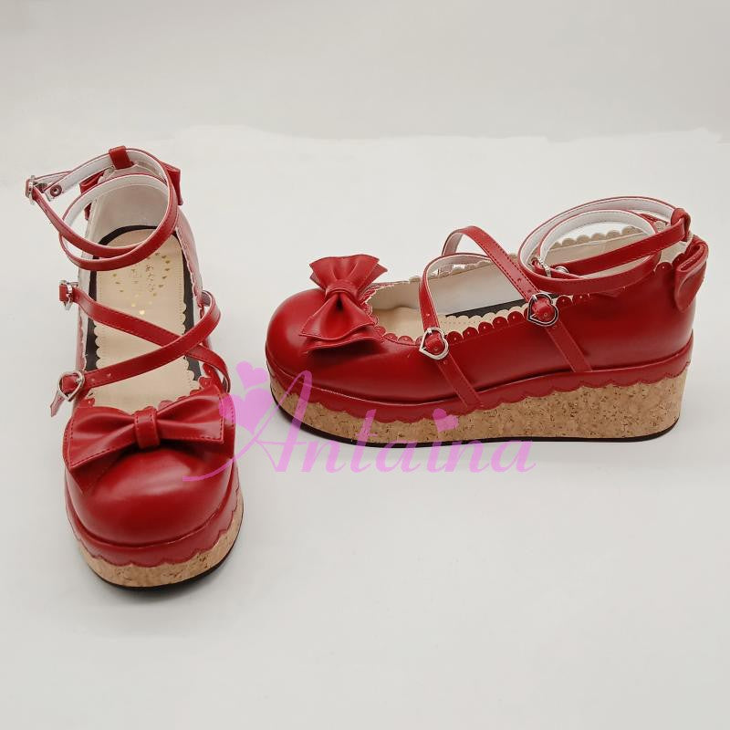 Antaina - Sweet Lolita Tea Party Red Shoes