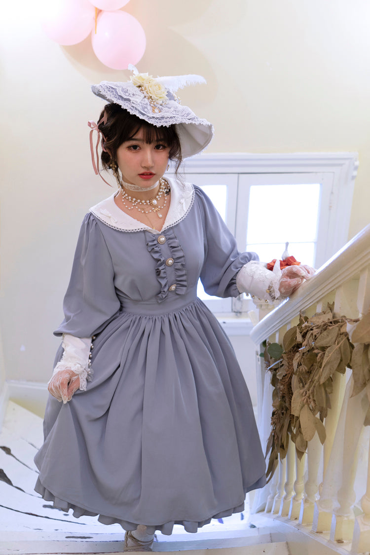 Sweet Wood - Lola's Diary - Multicolors Classic Lolita Plus Size OP Dress