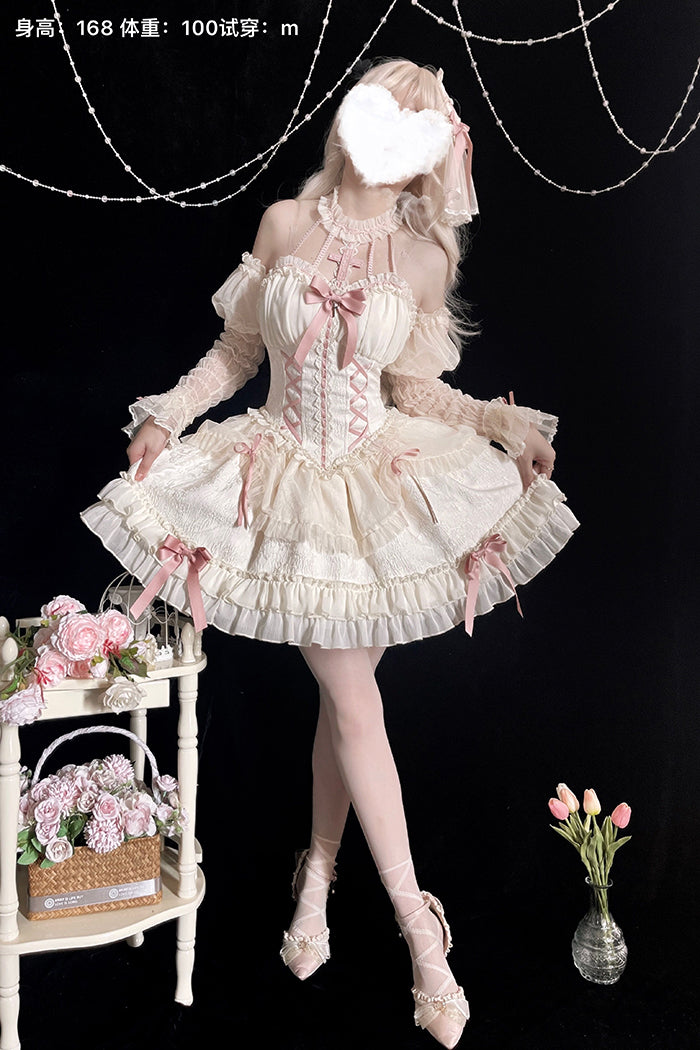 Alice Girl - Cross Maiden - Gothic Lolita Dress, Ballet Halterneck Lolita JSK 104:66943