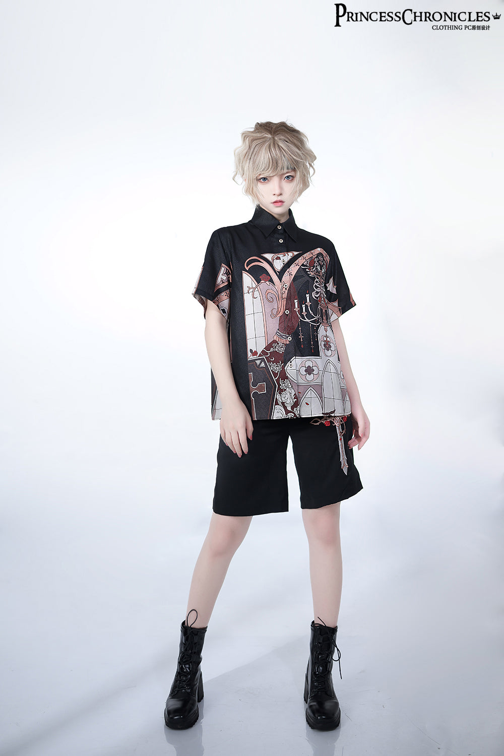 Princess Chronicles - Night Instructions - Ouji Lolita Embroidery Shorts