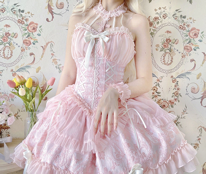 Alice Girl - Cross Maiden - Gothic Lolita Dress, Ballet Halterneck Lolita JSK 104:66841