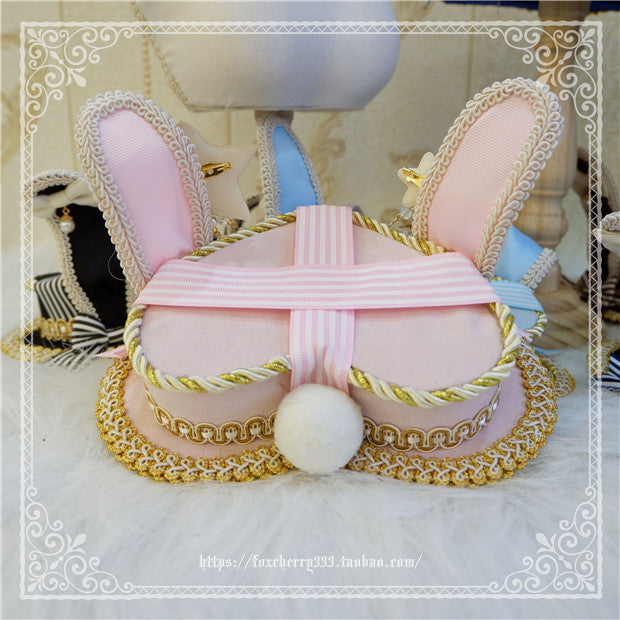 Fox Cherry - Lolita Rabbit Ears Top Hat Multiple colors
