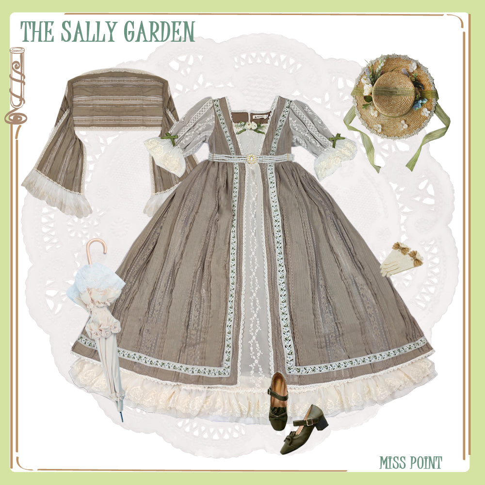 Miss Point~The Sally Gardens~Elegant Lolita Lotus Sleeves OP Dress (XS) 8500:158010