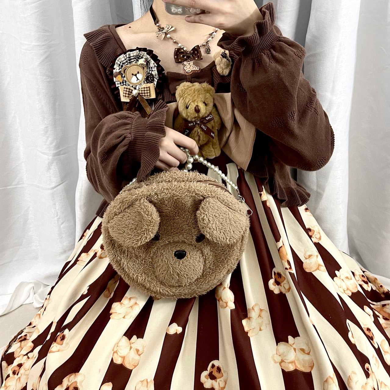 Little Dipper~Sweet Lolita Coat Long-sleeved Cotton Cardigan   