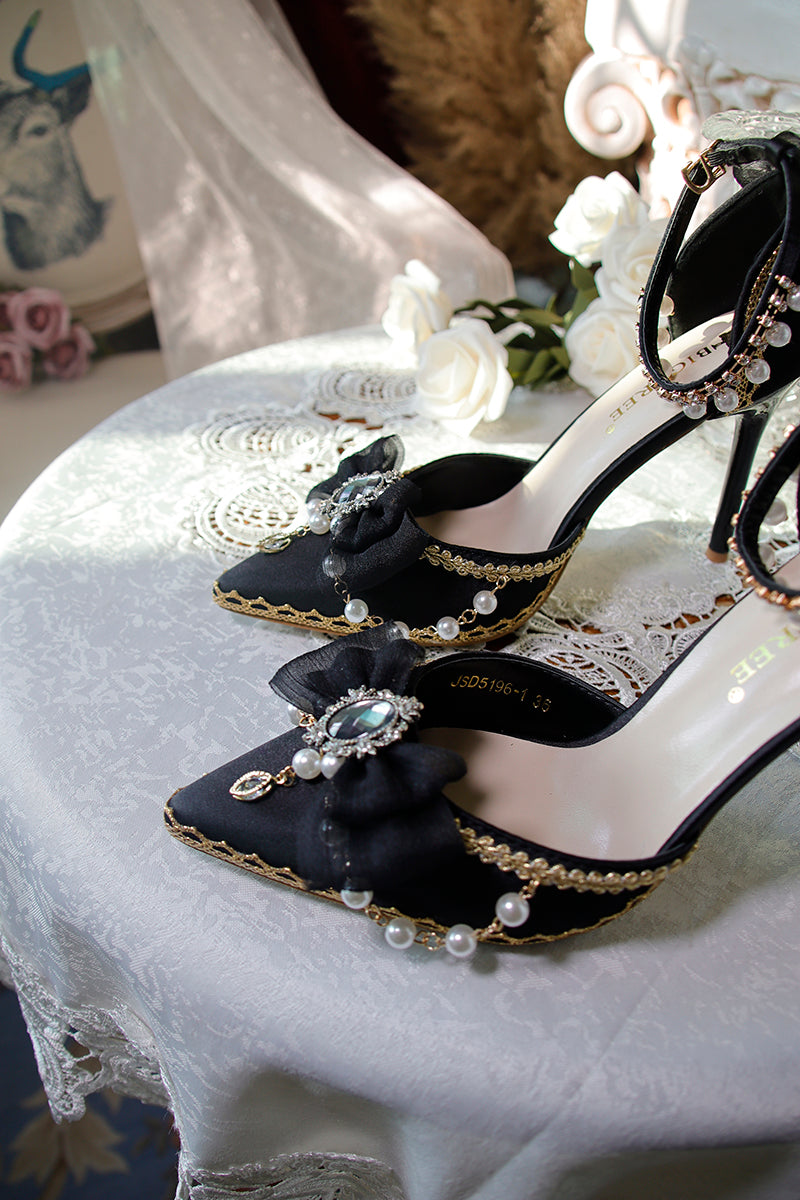 One Night - Flower Wedding Pointed Toe High Heels