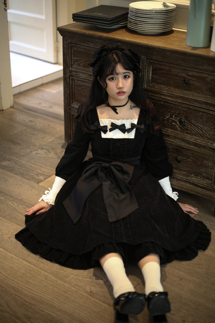 (BuyForMe) Sweet Wood~Annie's Gift~Elegant Velvet Lolita OP Dress   
