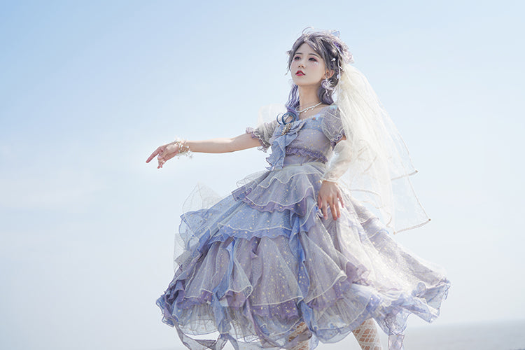 Fantastic Wind - Girl from the Deep Sea - KiraKira Chiffon Gauze Lolita OP
