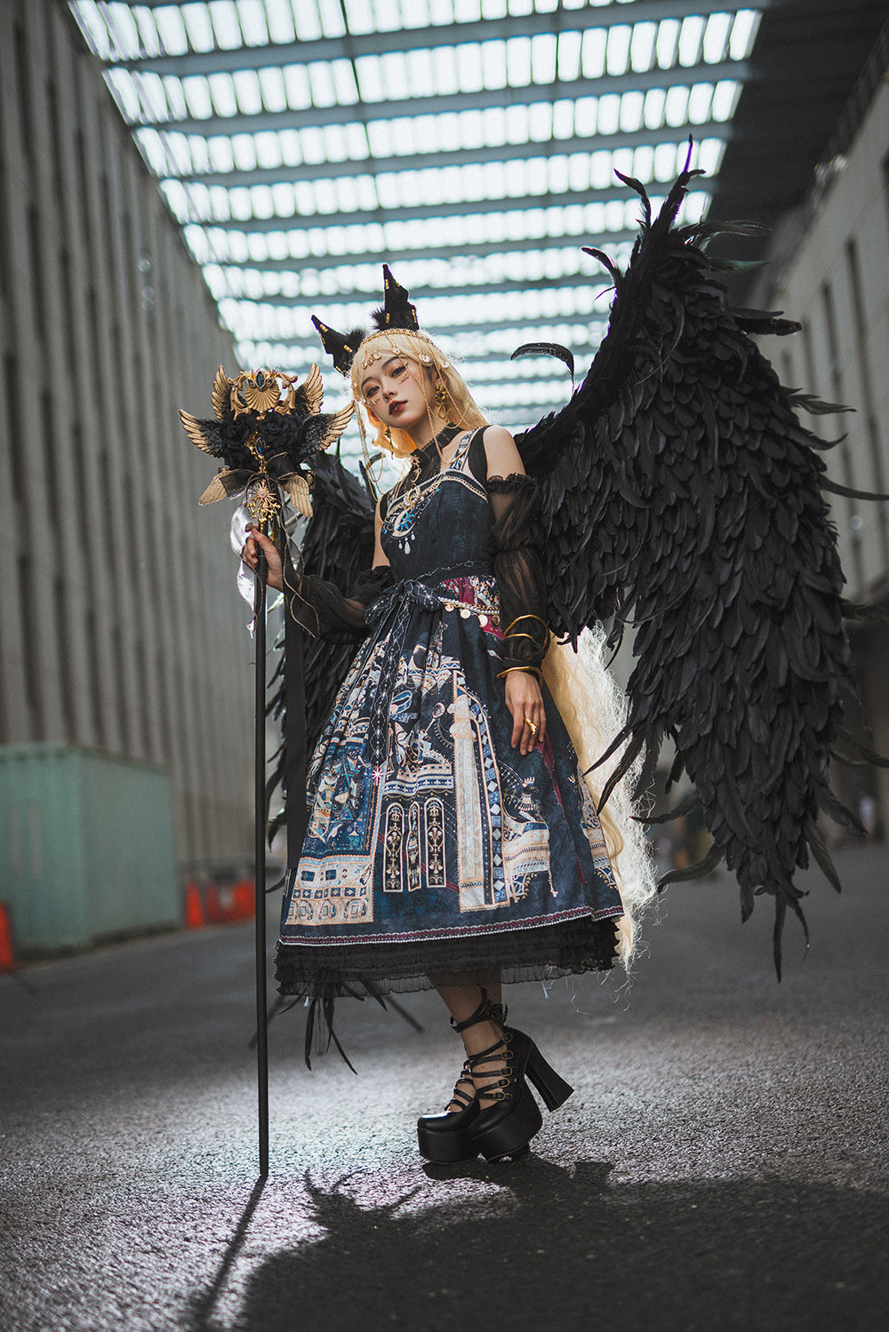 Miss point - Dusk Bester - Egyptian Casual Lolita JSK XS black