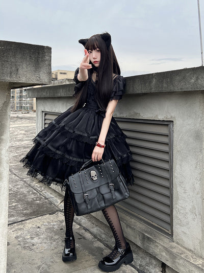 Your Princess~Castle Night~Dark Themed Gothic Lolita OP   
