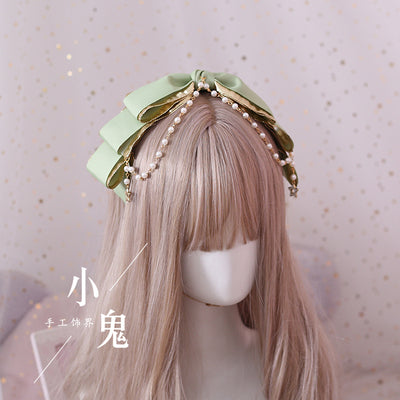 Xiaogui~Gothic Accessories Lolita Bow KC Hairclip 604:60269