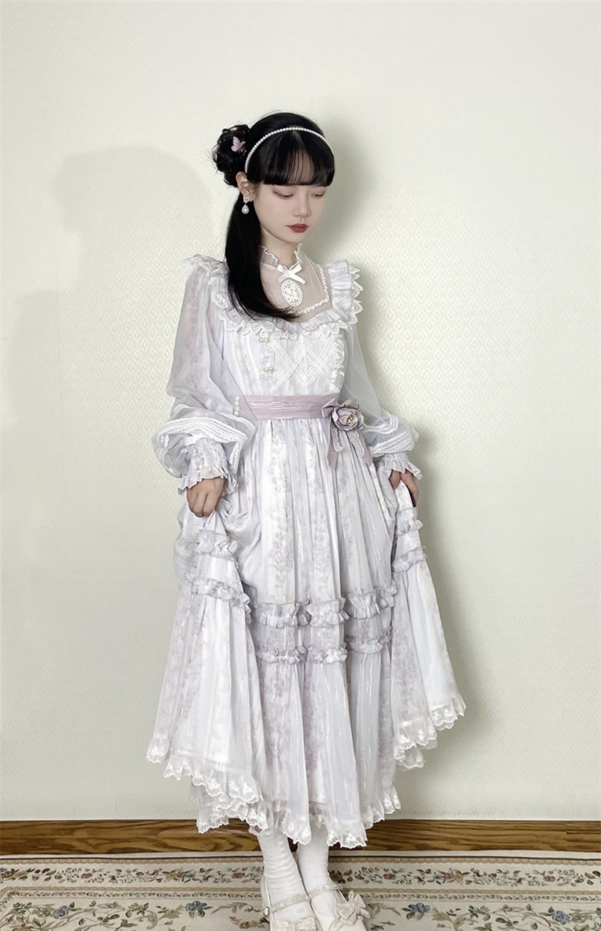 Letters from Unknown Star~Unknown Star~Winter Elegant Lolita Dress 11508:131428