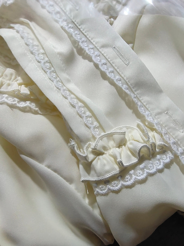 YIlia - Summer Lace Short Sleeve Lolita Blouse