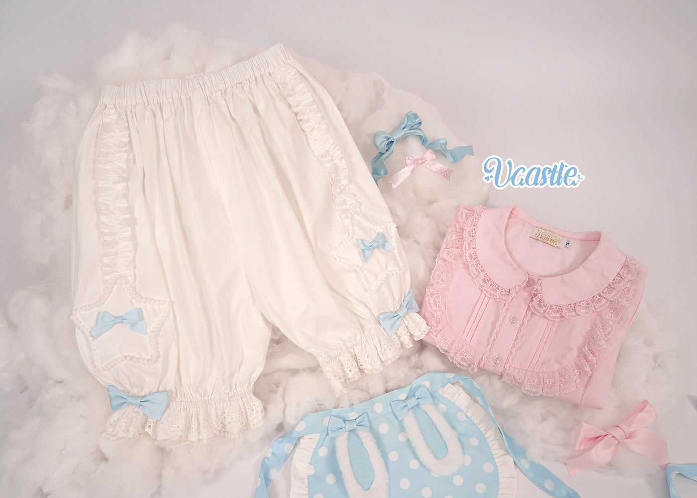 (Buyforme)Vcastle~Star Jar~Cute Lolita Pumpkin Bloomers S white short version  