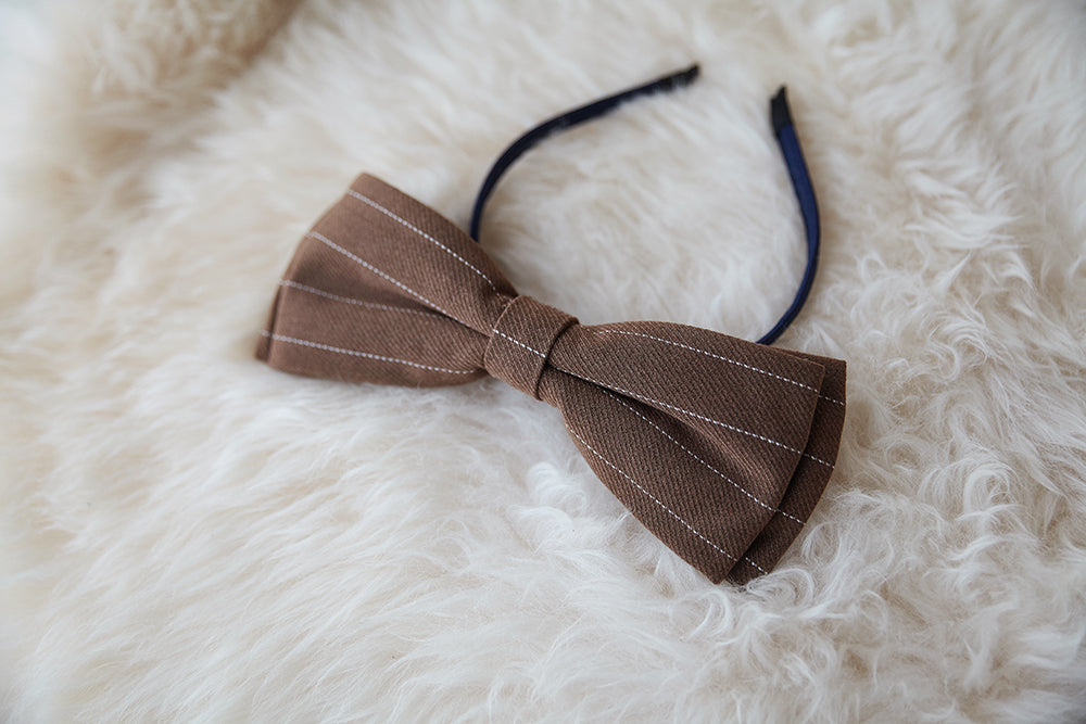 Miss point - Rose Silhouette - Lace Bow KC Lolita Accessories mocha KC