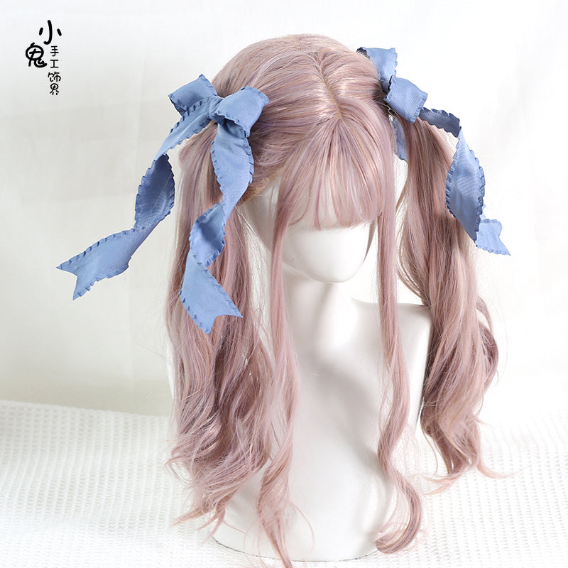Xiaogui - Cosplay Double Ponytail Spiral Lolita Hair Clips see blue (pair)
