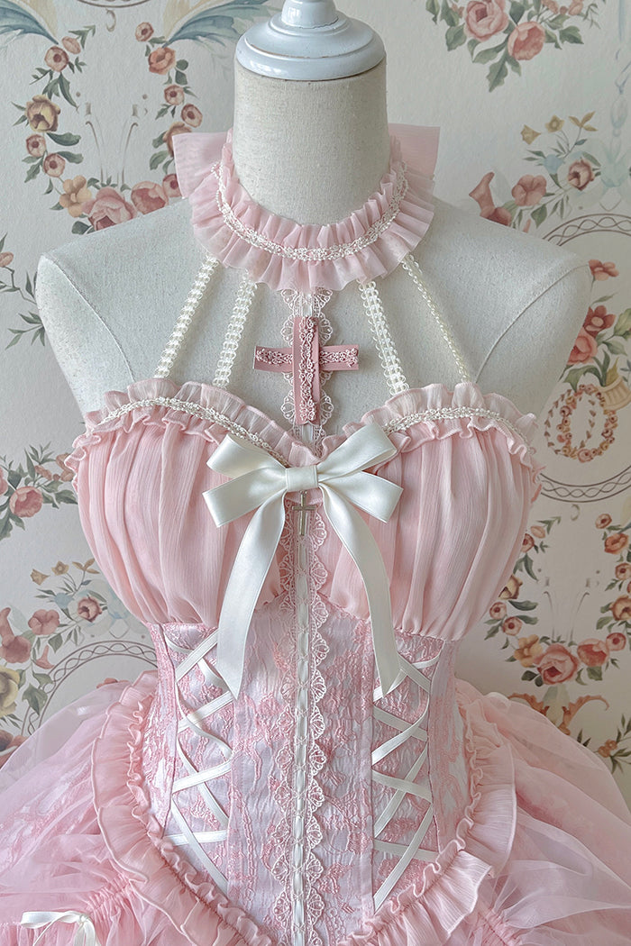 Alice Girl - Cross Maiden - Gothic Lolita Dress, Ballet Halterneck Lolita JSK 104:66847