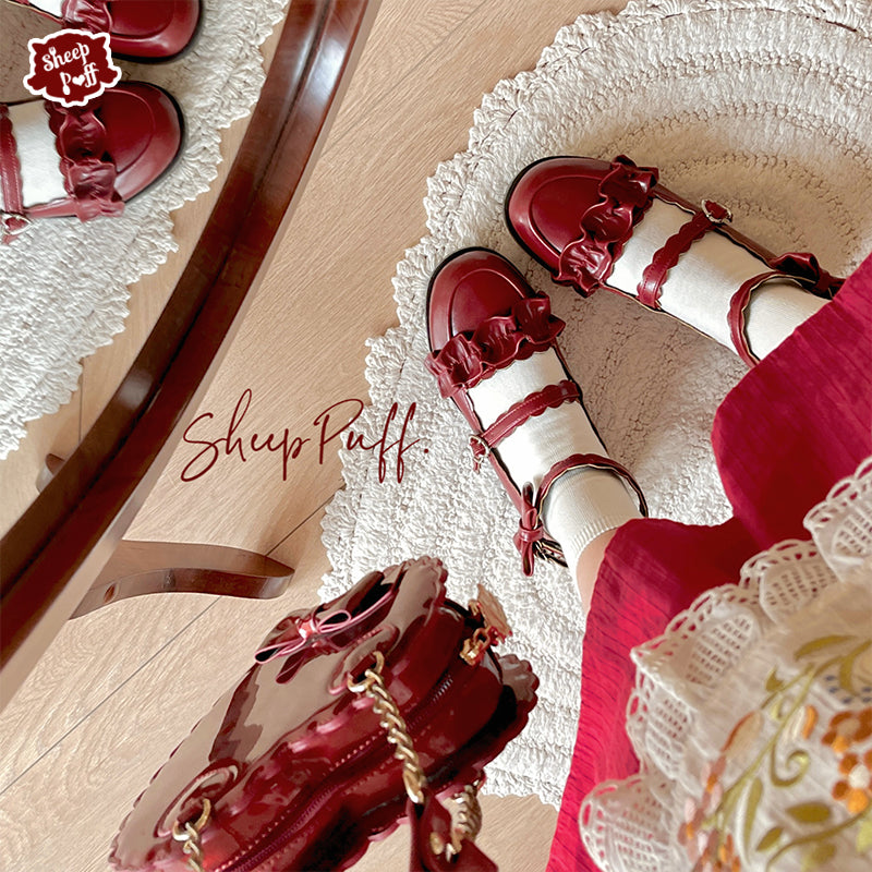 Sheep Puff - Kawaii Lolita Shoes Multicolors 6564:127104
