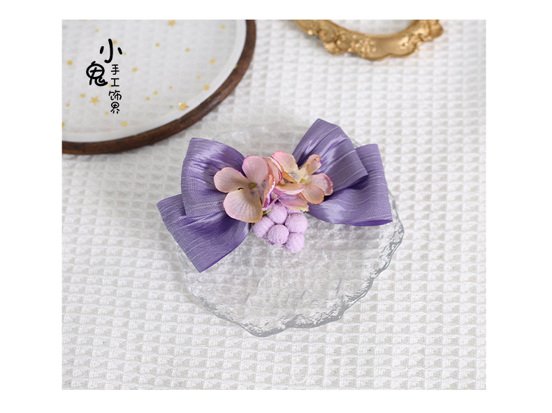 Xiaogui - Grapery Lolita Earring Necklace Lolita Accessory No.18 large bow brooch(fish mouth)