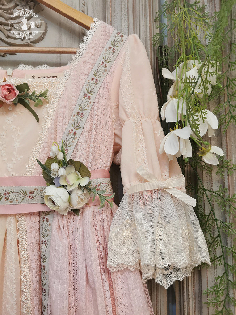 Miss Point~The Sally Gardens~Elegant Lolita Lotus Sleeves OP Dress 8500:91526