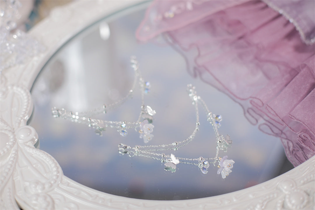 Sky Rabbit - Krystal Flower Wedding Style Shoe Chain