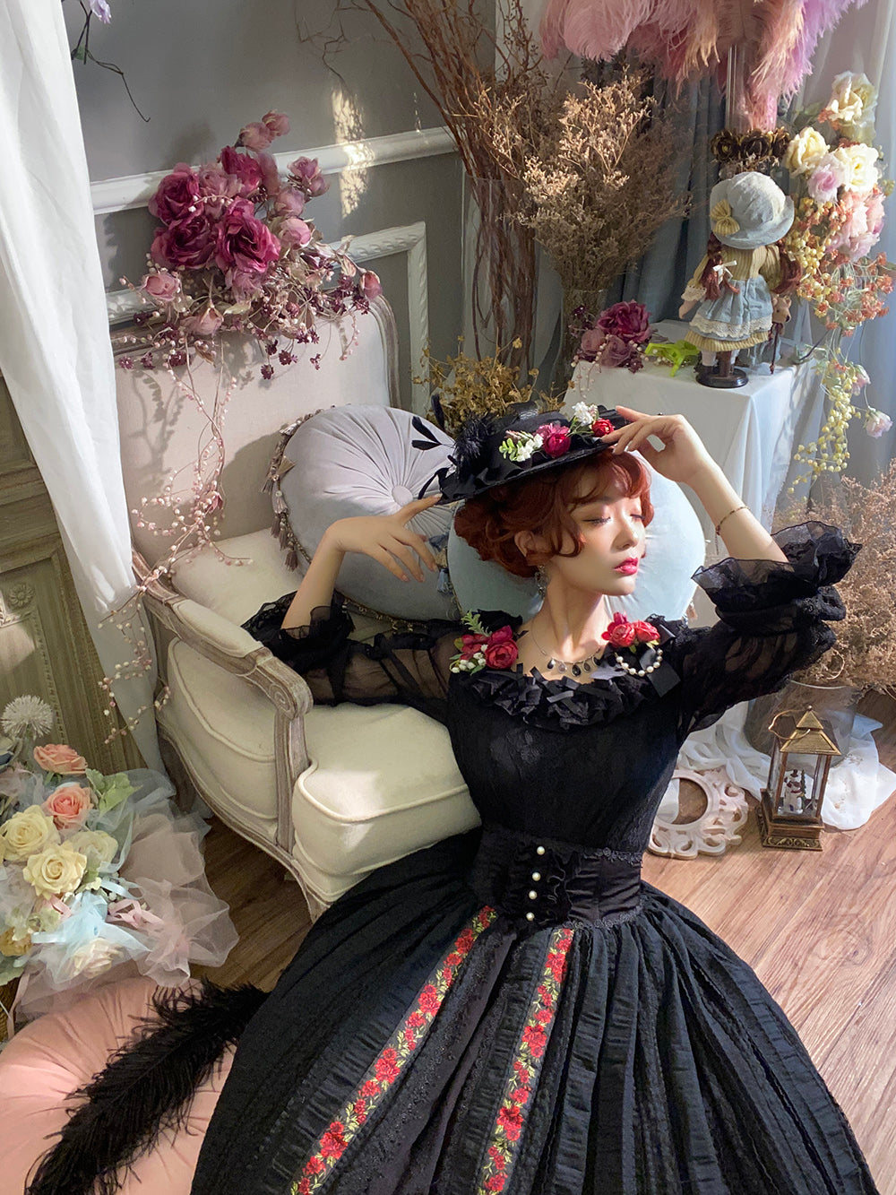 Miss Point - The Sally Gardens - Fish Bone High Waist Lolita Skirt