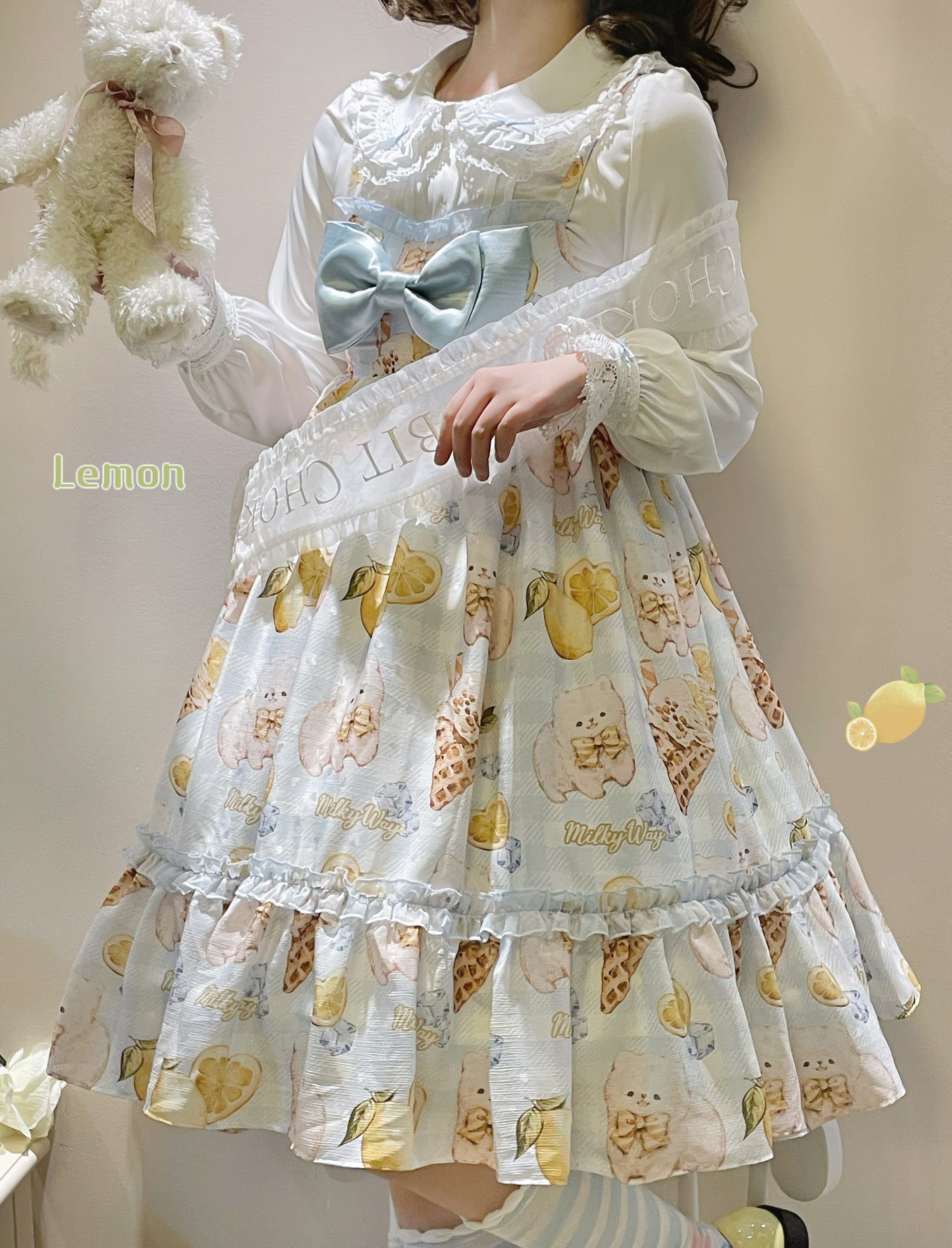 Milky Way - Lemon Puppy Lolita JSK Dress