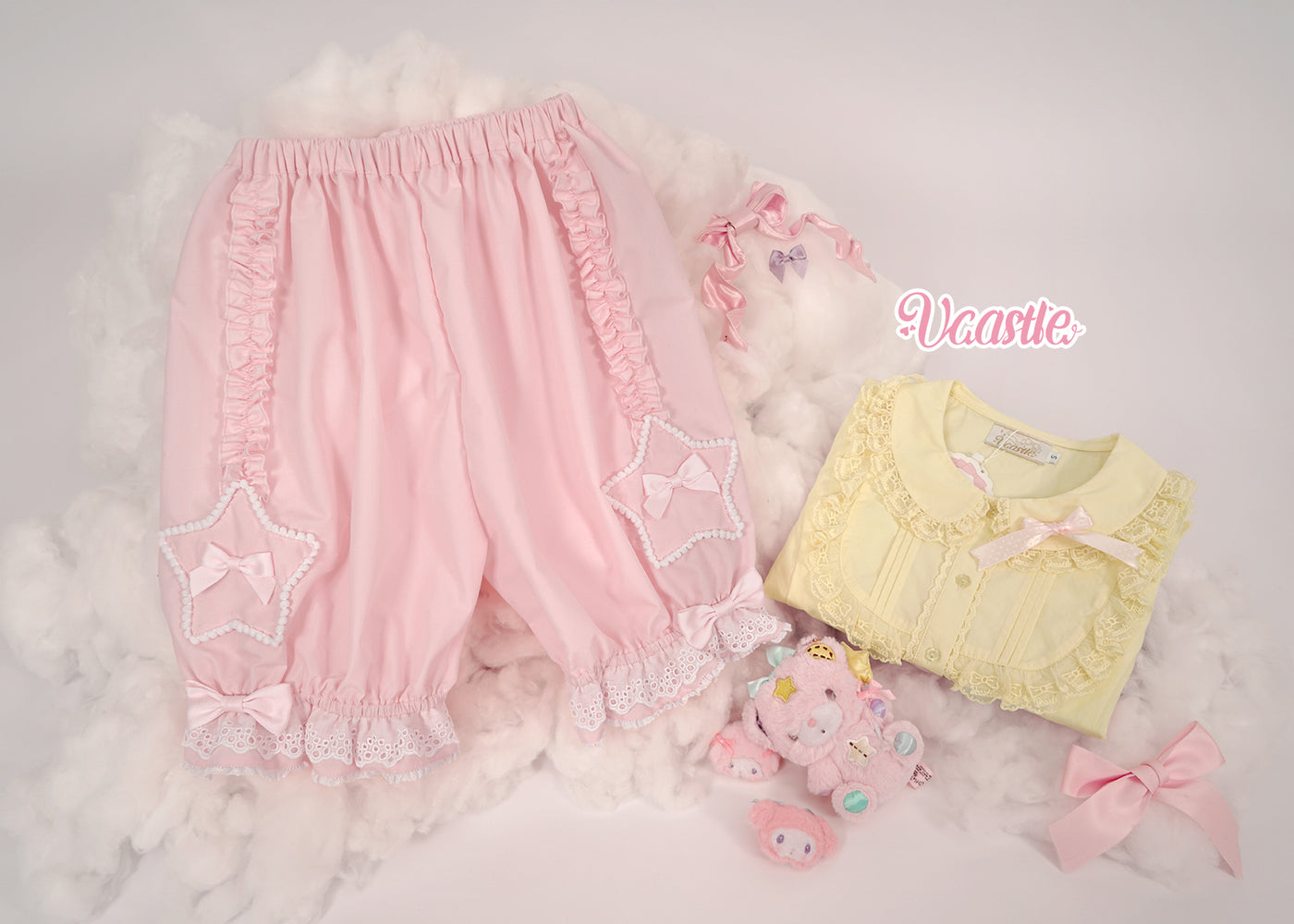(Buyforme)Vcastle~Star Jar~Cute Lolita Pumpkin Bloomers M light pink short version  