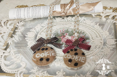 Miss Point~Chocolate Daily Lolita Bow KC Brooch   