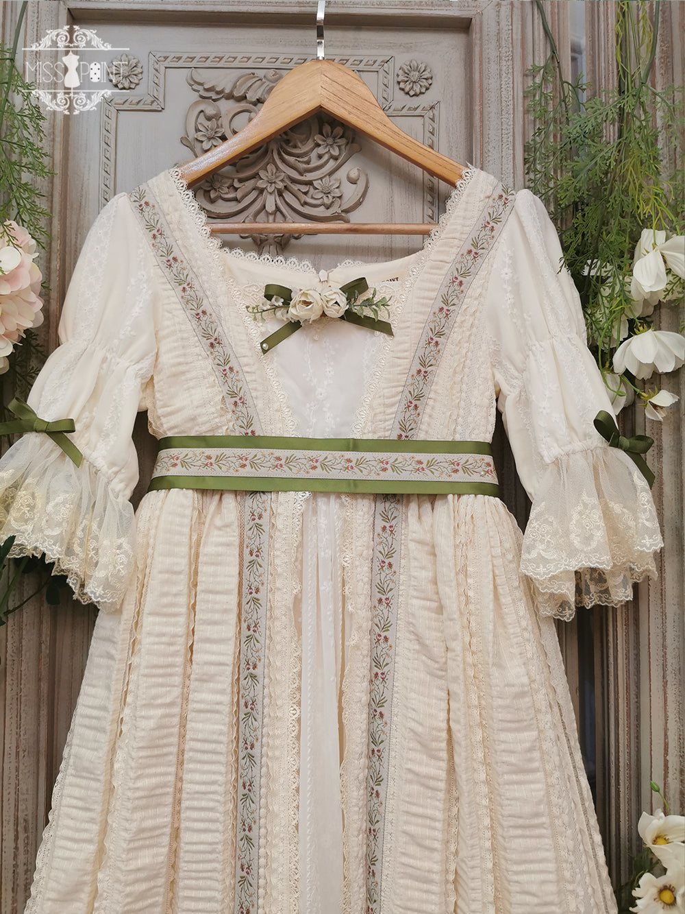 Miss Point~The Sally Gardens~Elegant Lolita Lotus Sleeves OP Dress 8500:91510