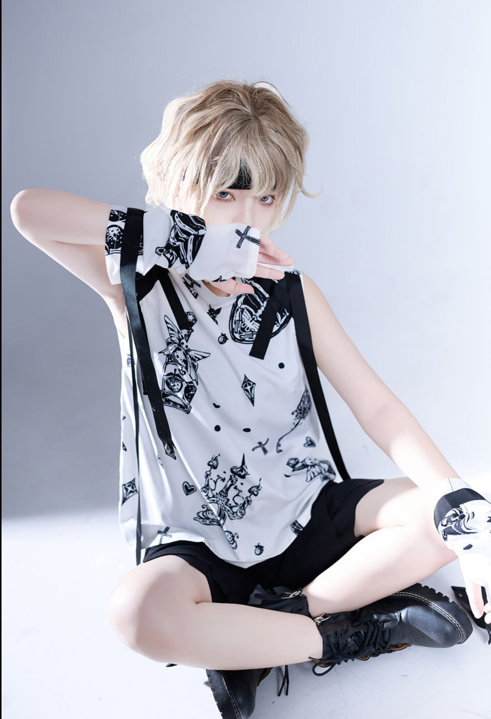 Princess Chronicles - Shadow Story - Sleeveless Ouji Lolita Shirt