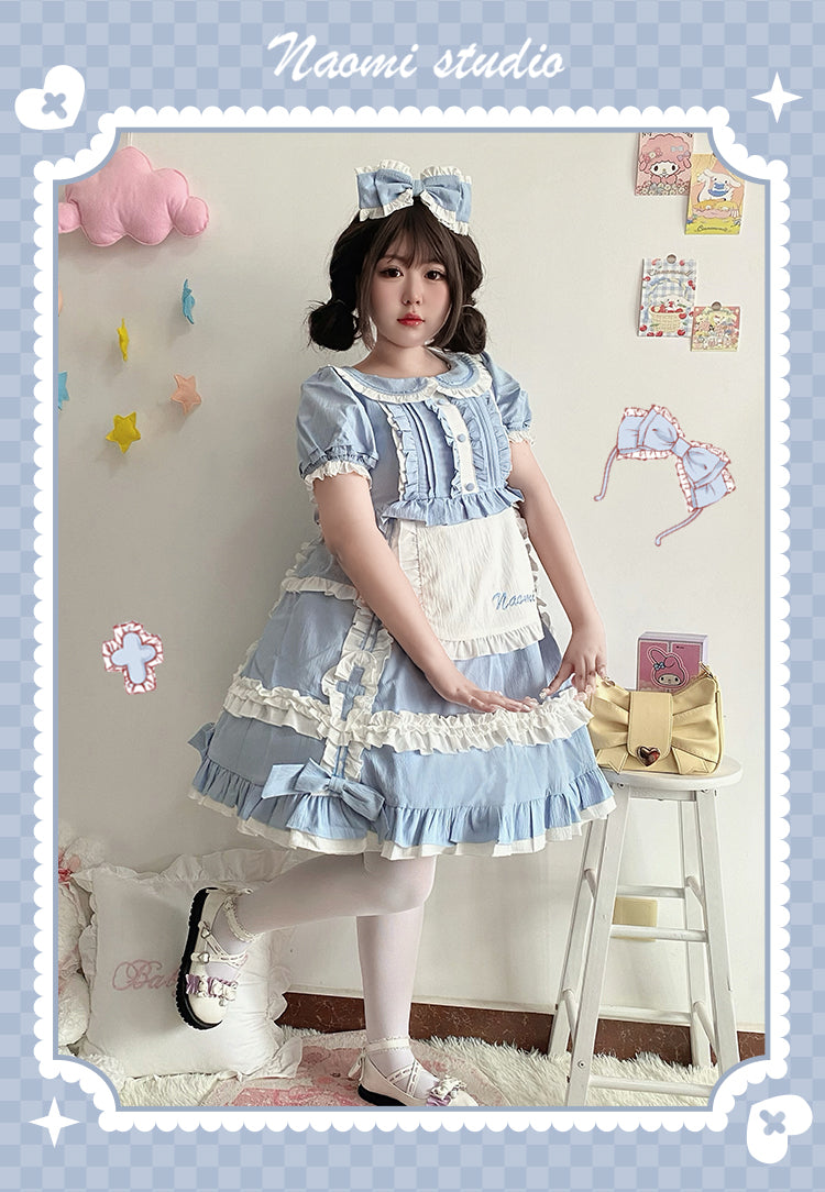 Niu Niu - Plus Size Lolita Nurse Summer OP Dress