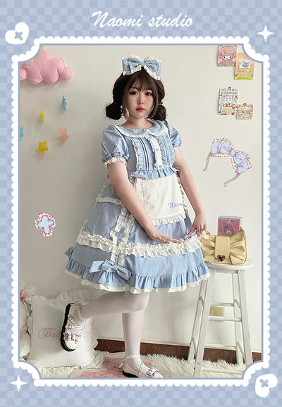 (Buyforme)Niu Niu~Maid Lolita Summer Lolita OP Multicolors   