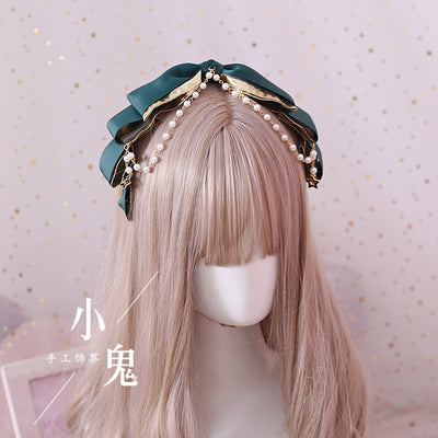 Xiaogui~Gothic Accessories Lolita Bow KC Hairclip 604:60273