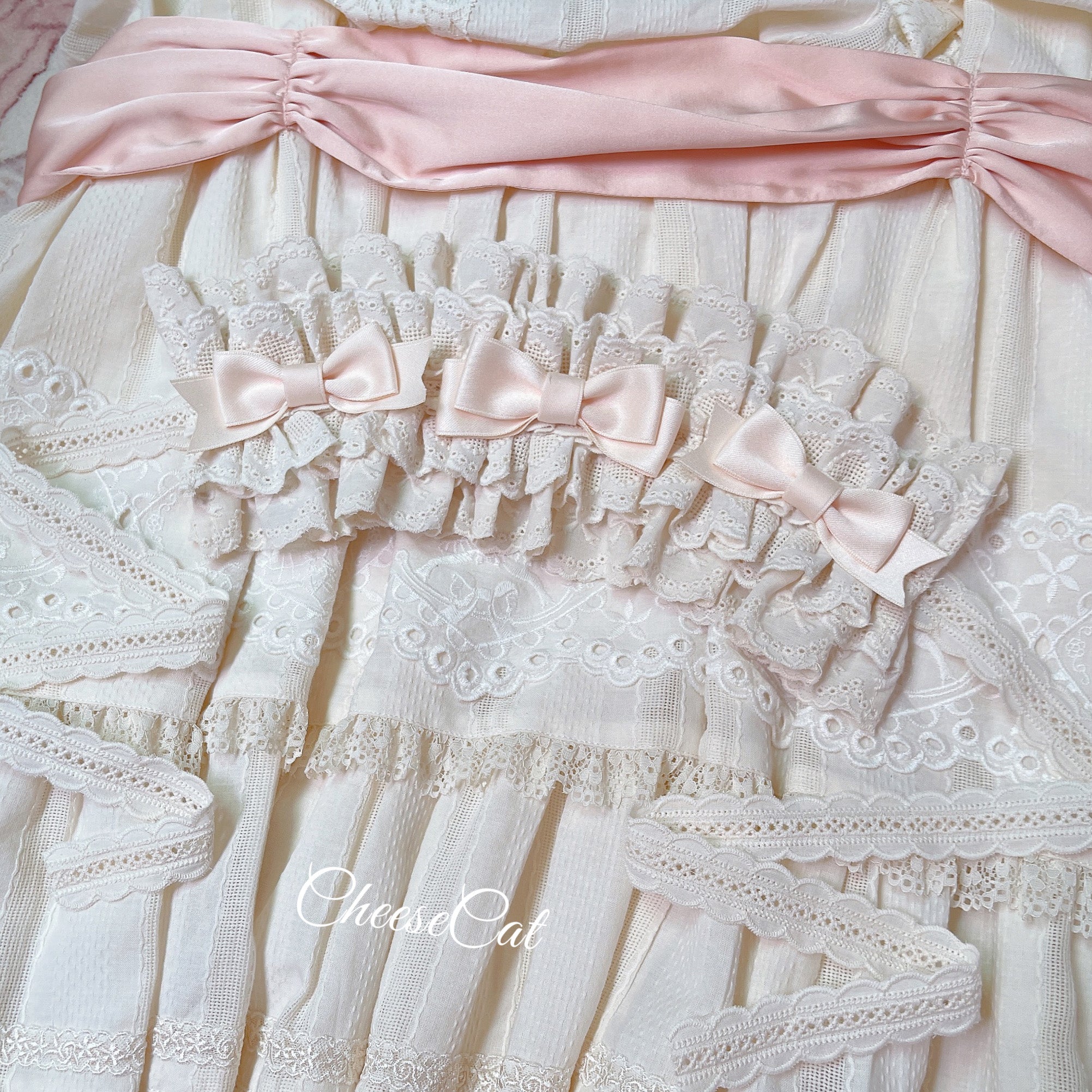 (Buyforme) Cheese Cat~Doll Lullaby Tabby Cat Cotton Lolita Headdress beige+white cotton hairband 7058:78228