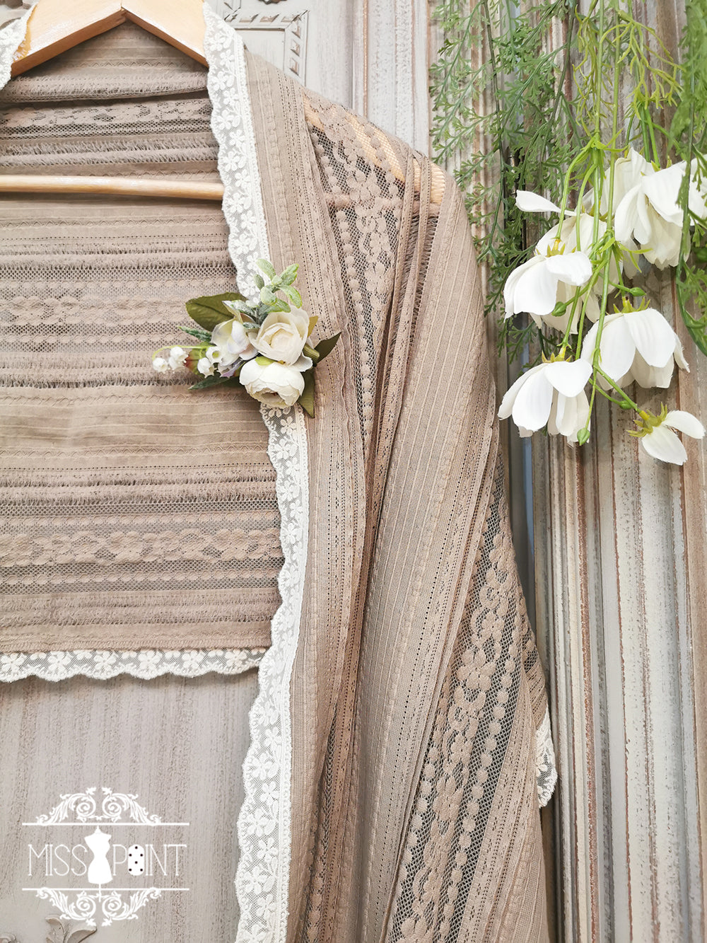 Miss point - Sally's Garden - Lace Cotton Lolita Shawl