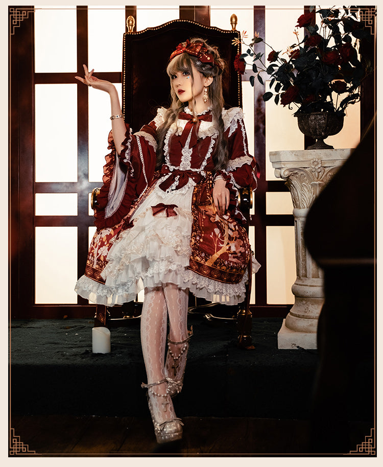 Cat Highness~Christmas New Year Han Lolita OP Dress   