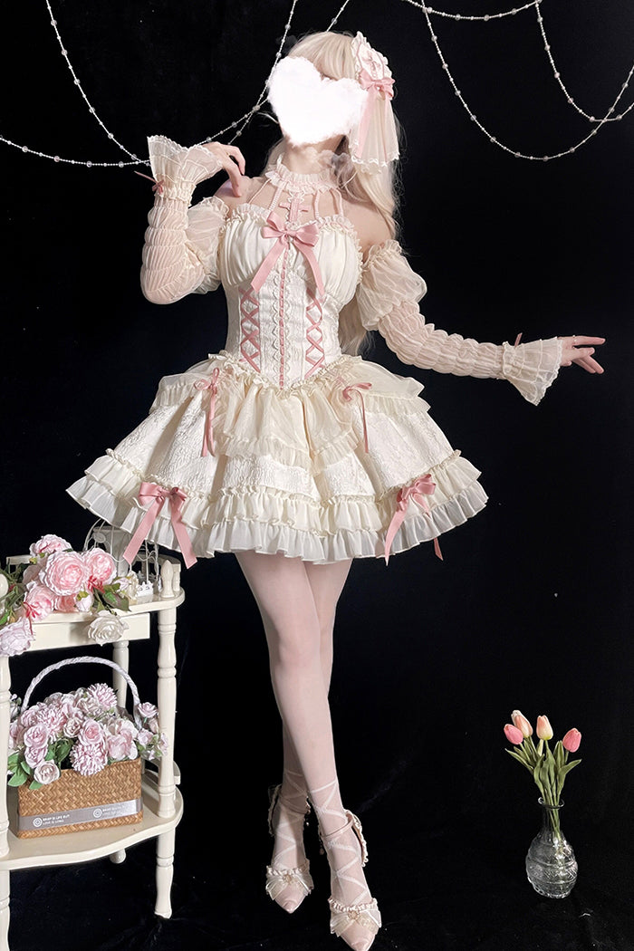 Alice Girl~Cross Maiden~Gothic Lolita Dress Ballet Halterneck Lolita JSK Dress 104:66947